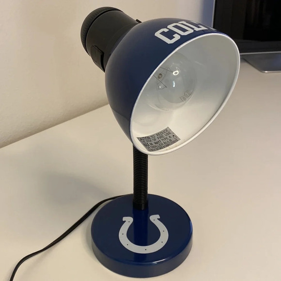 Indianapolis COLTS Gooseneck Desk Lamp Adjustable Metal NFL Light Fan Man Cave - Picture 3 of 6